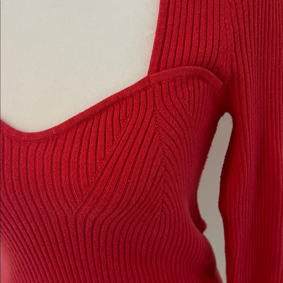 90s Style Cotton Ribbed Fitted Top - Picture 5 of 7